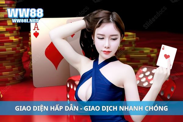 Giao diện hấp dẫn - giao dịch nhanh chóng